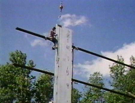 Hi-Way Drive-In Theatre - Screen Construction July 1996